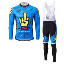 Load image into Gallery viewer, Thriller Rider Sports Bicycle Clothing Mens Cycling Jersey Long Sleeve and Bib Trousers Kit(Bastard)
