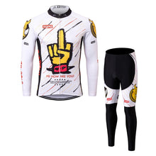 Load image into Gallery viewer, Thriller Rider Sports Bicycle Clothing Mens Cycling Jersey Long Sleeve and Trousers Kit(Bastard)
