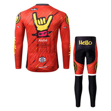 Load image into Gallery viewer, Thriller Rider Sports Bicycle Clothing Mens Cycling Jersey Long Sleeve and Trousers Kit(Aloha)
