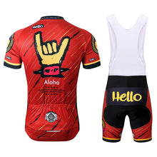 Load image into Gallery viewer, Thriller Rider Sports Bicycle Clothing Mens Cycling Jersey Short Sleeve and Bib Shorts Kit(Aloha)
