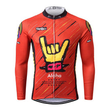 Load image into Gallery viewer, Thriller Rider Sports Bicycle Clothing Mens Cycling Jersey Long Sleeve(Aloha)
