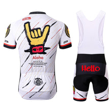 Load image into Gallery viewer, Thriller Rider Sports Bicycle Clothing Mens Cycling Jersey Short Sleeve and Bib Shorts Kit(Aloha)
