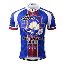 Load image into Gallery viewer, Thriller Rider Sports Bicycle Clothing Mens Cycling Jersey Short Sleeve(Fire in The Hole)
