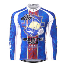 Load image into Gallery viewer, Thriller Rider Sports Bicycle Clothing Mens Cycling Jersey Long Sleeve(Fire in The Hole)
