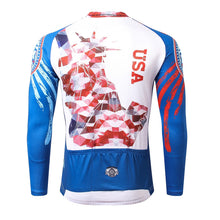 Load image into Gallery viewer, Thriller Rider Sports Bicycle Clothing Mens Cycling Jersey Long Sleeve(United States of America)
