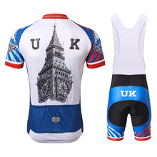 Load image into Gallery viewer, Thriller Rider Sports Bicycle Clothing Mens Cycling Jersey Short Sleeve and Bib Shorts Kit(United Kingdom)
