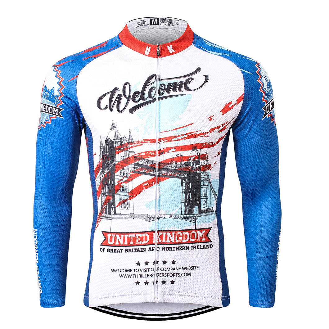 Thriller Rider Sports Bicycle Clothing Mens Cycling Jersey Long Sleeve(United Kingdom)