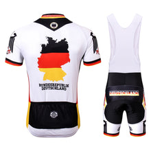 Load image into Gallery viewer, Thriller Rider Sports Bicycle Clothing Mens Cycling Jersey Short Sleeve and Bib Shorts Kit(Germany)
