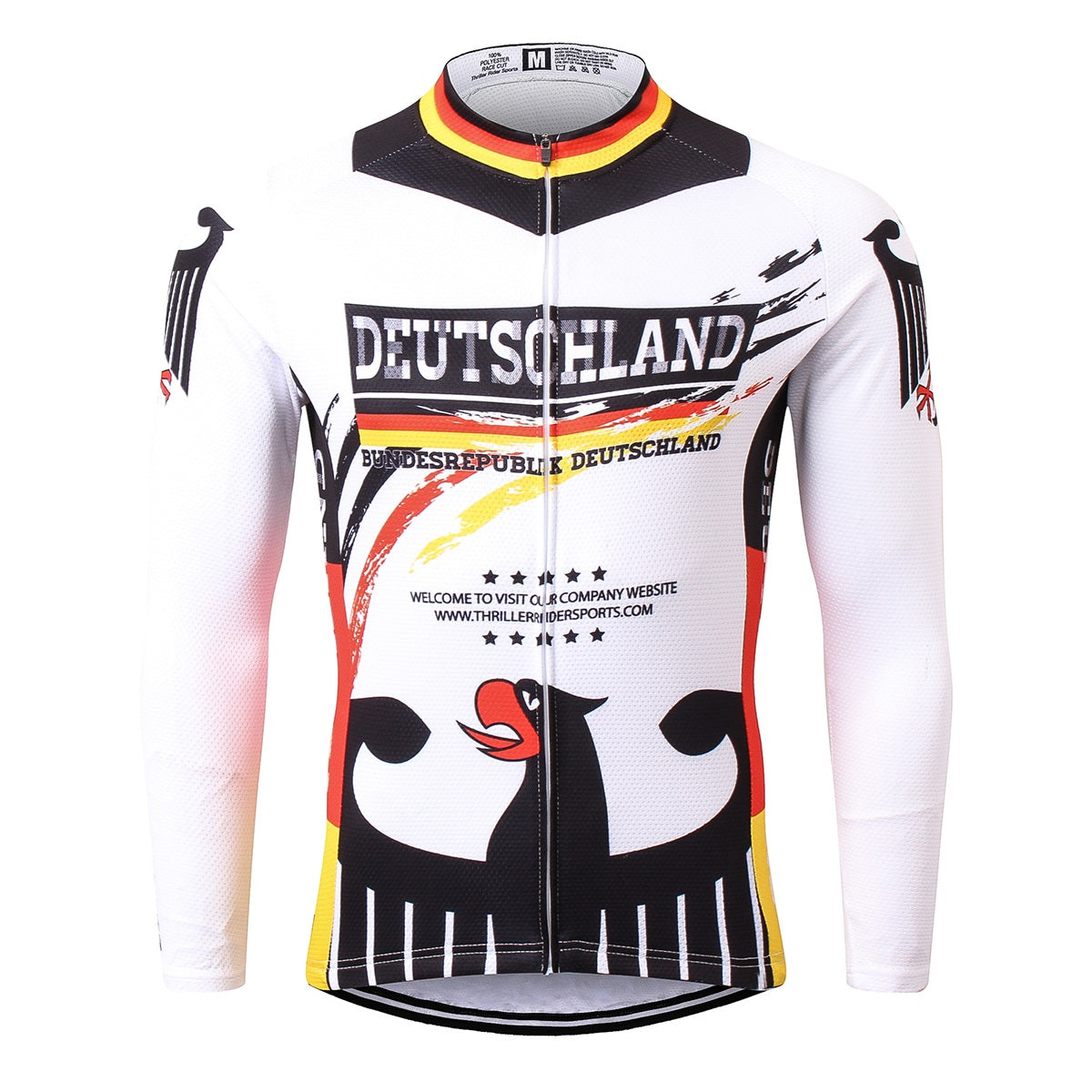 fahrradbekleidung deutschland Thriller Rider Sports Herren Fahrradtrikots Radtrikots Langärmlig(Germany) Farbe:Perlenserie-B / Bitte Bemerkungen Lagerservice für Ihre Post spares