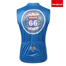 Load image into Gallery viewer, Thriller Rider Sports Bicycle Clothing Mens Cycling Vests Windproof Sleeveless(Route 66)
