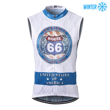 Load image into Gallery viewer, Thriller Rider Sports Bicycle Clothing Mens Cycling Vests Winter Sleeveless(Route 66)
