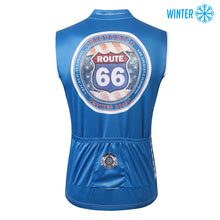 Load image into Gallery viewer, Thriller Rider Sports Bicycle Clothing Mens Cycling Vests Winter Sleeveless(Route 66)
