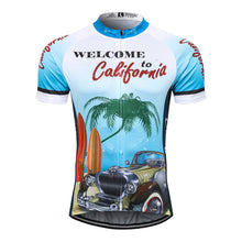 Load image into Gallery viewer, Thriller Rider Sports Bicycle Clothing Mens Cycling Jersey Short Sleeve(Welcome to California)
