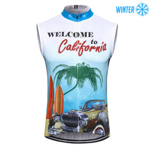 Load image into Gallery viewer, Thriller Rider Sports Bicycle Clothing Mens Cycling Vests Winter Sleeveless(Welcome to California)
