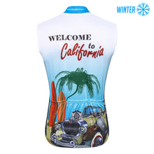 Load image into Gallery viewer, Thriller Rider Sports Bicycle Clothing Mens Cycling Vests Winter Sleeveless(Welcome to California)
