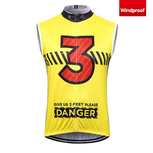 Load image into Gallery viewer, Thriller Rider Sports Bicycle Clothing Mens Cycling Vests Windproof Sleeveless(Give Us 3 Feet Please)
