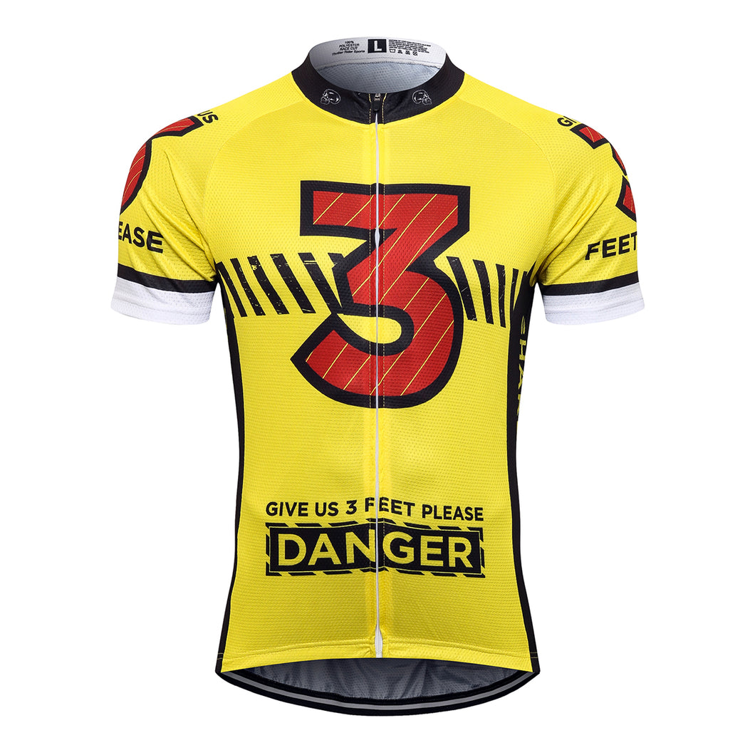 Thriller Rider Sports Bicycle Clothing Mens Cycling Jersey Short Sleeve(Give Us 3 Feet Please)