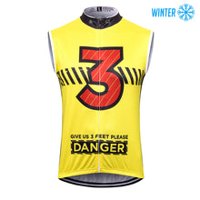 Load image into Gallery viewer, Thriller Rider Sports Bicycle Clothing Mens Cycling Vests Winter Sleeveless(Give Us 3 Feet Please)
