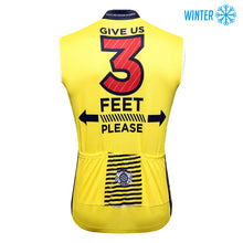 Load image into Gallery viewer, Thriller Rider Sports Bicycle Clothing Mens Cycling Vests Winter Sleeveless(Give Us 3 Feet Please)
