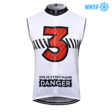 Load image into Gallery viewer, Thriller Rider Sports Bicycle Clothing Mens Cycling Vests Winter Sleeveless(Give Us 3 Feet Please)
