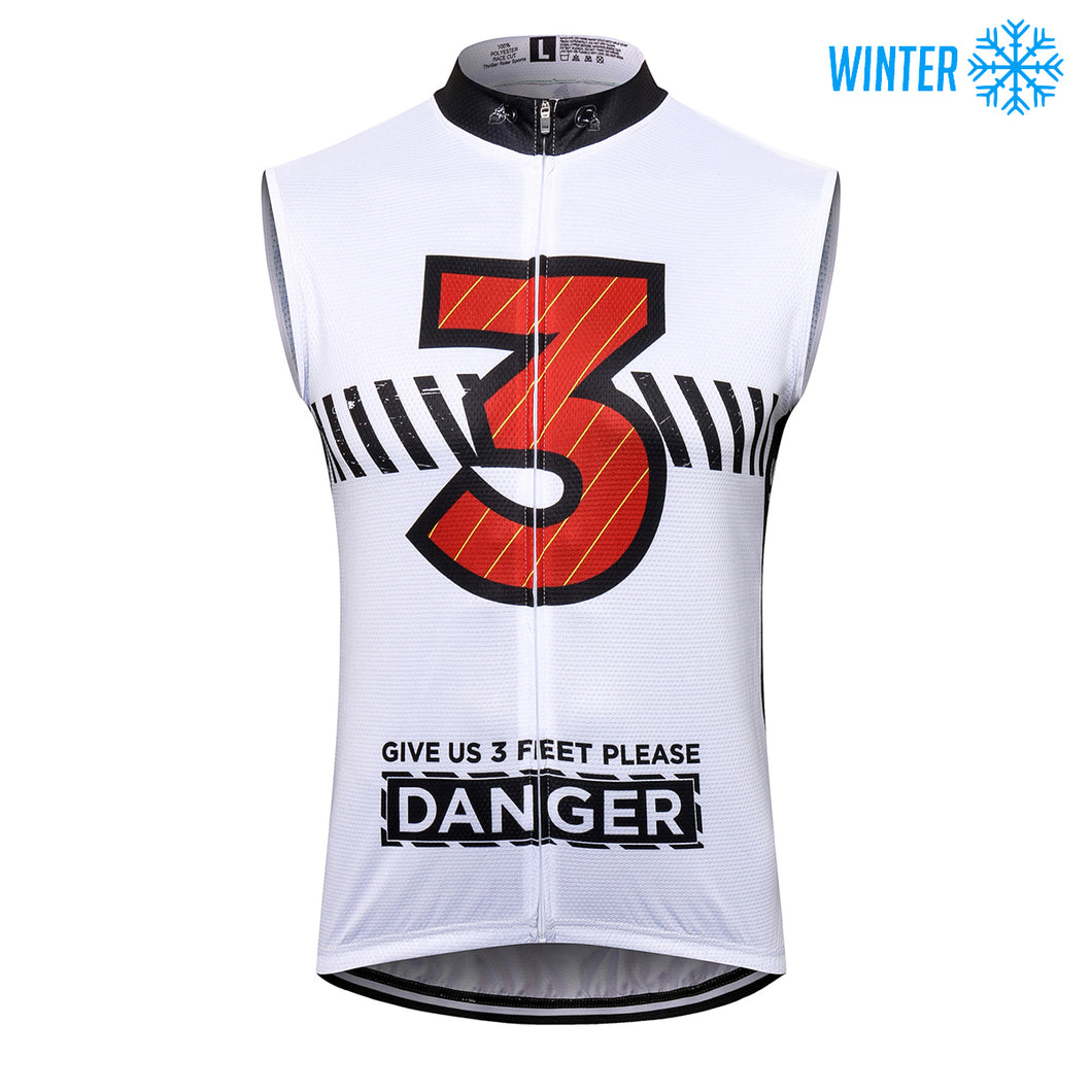 Thriller Rider Sports Bicycle Clothing Mens Cycling Vests Winter Sleeveless(Give Us 3 Feet Please)