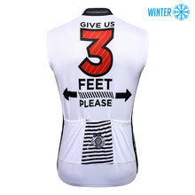 Load image into Gallery viewer, Thriller Rider Sports Bicycle Clothing Mens Cycling Vests Winter Sleeveless(Give Us 3 Feet Please)
