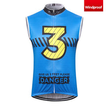 Load image into Gallery viewer, Thriller Rider Sports Bicycle Clothing Mens Cycling Vests Windproof Sleeveless(Give Us 3 Feet Please)
