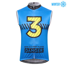 Load image into Gallery viewer, Thriller Rider Sports Bicycle Clothing Mens Cycling Vests Winter Sleeveless(Give Us 3 Feet Please)
