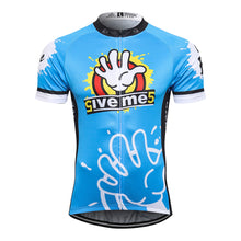 Load image into Gallery viewer, Thriller Rider Sports Bicycle Clothing Mens Cycling Jersey Short Sleeve(Give Me Five)
