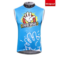 Load image into Gallery viewer, Thriller Rider Sports Bicycle Clothing Mens Cycling Vests Windproof Sleeveless(Give Me Five)
