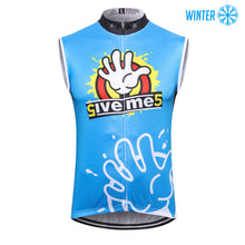 Load image into Gallery viewer, Thriller Rider Sports Bicycle Clothing Mens Cycling Vests Winter Sleeveless(Give Me Five)
