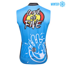 Load image into Gallery viewer, Thriller Rider Sports Bicycle Clothing Mens Cycling Vests Winter Sleeveless(Give Me Five)
