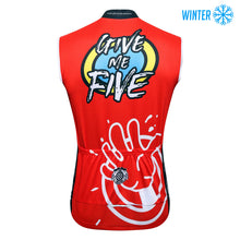 Load image into Gallery viewer, Thriller Rider Sports Bicycle Clothing Mens Cycling Vests Winter Sleeveless(Give Me Five)
