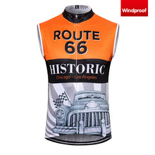 Load image into Gallery viewer, Thriller Rider Sports Bicycle Clothing Mens Cycling Vests Windproof Sleeveless(Route 66)
