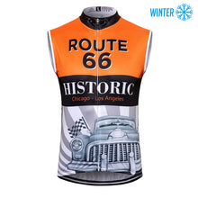 Load image into Gallery viewer, Thriller Rider Sports Bicycle Clothing Mens Cycling Vests Winter Sleeveless(Route 66)
