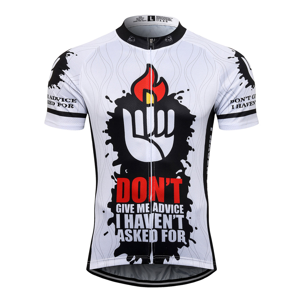 Thriller Rider Sports Bicycle Clothing Mens Cycling Jersey Short Sleeve(Don't Give Me Advice)