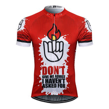 Load image into Gallery viewer, Thriller Rider Sports Bicycle Clothing Mens Cycling Jersey Short Sleeve(Don&#39;t Give Me Advice)
