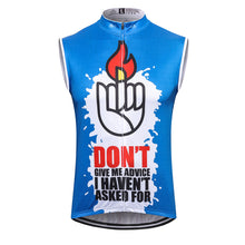 Load image into Gallery viewer, Thriller Rider Sports Bicycle Clothing Mens Cycling Vests Sleeveless(Don&#39;t Give Me Advice)
