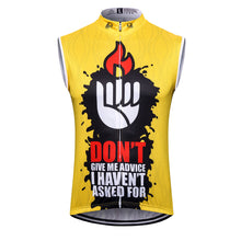 Load image into Gallery viewer, Thriller Rider Sports Bicycle Clothing Mens Cycling Vests Sleeveless(Don&#39;t Give Me Advice)
