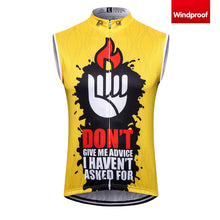 Load image into Gallery viewer, Thriller Rider Sports Bicycle Clothing Mens Cycling Vests Windproof Sleeveless(Don&#39;t Give Me Advice)
