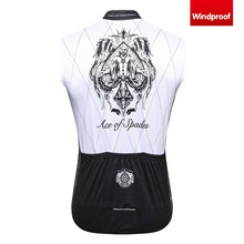 Load image into Gallery viewer, Thriller Rider Sports Bicycle Clothing Mens Cycling Vests Windproof Sleeveless(Ace of Spades)
