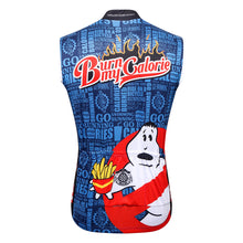 Load image into Gallery viewer, Thriller Rider Sports Bicycle Clothing Mens Cycling Vests Sleeveless(Burn My Calorie)
