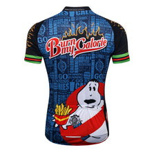 Load image into Gallery viewer, Thriller Rider Sports Bicycle Clothing Mens Cycling Jersey Short Sleeve(Burn My Calorie)
