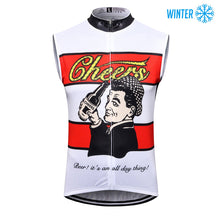 Load image into Gallery viewer, Thriller Rider Sports Bicycle Clothing Mens Cycling Vests Winter Sleeveless(Cheers for Being)
