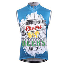 Load image into Gallery viewer, Thriller Rider Sports Bicycle Clothing Mens Cycling Vests Sleeveless(Cheers &amp; Beers)
