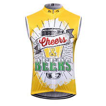 Load image into Gallery viewer, Thriller Rider Sports Bicycle Clothing Mens Cycling Vests Sleeveless(Cheers &amp; Beers)
