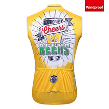 Load image into Gallery viewer, Thriller Rider Sports Bicycle Clothing Mens Cycling Vests Windproof Sleeveless(Cheers &amp; Beers)
