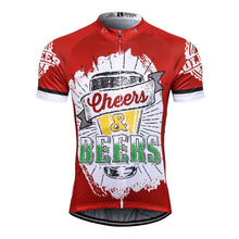 Load image into Gallery viewer, Thriller Rider Sports Bicycle Clothing Mens Cycling Jersey Short Sleeve(Cheers &amp; Beers)
