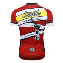 Load image into Gallery viewer, Thriller Rider Sports Bicycle Clothing Mens Cycling Jersey Short Sleeve(I&#39;m Simple Man)
