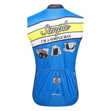 Load image into Gallery viewer, Thriller Rider Sports Bicycle Clothing Mens Cycling Vests Sleeveless(I&#39;m Simple Man)
